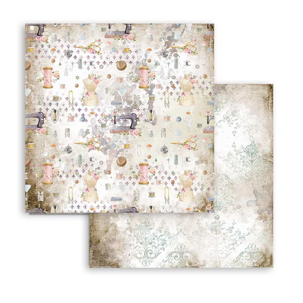 Stamperia Romantic Threads 8x8 Inch Paper Pack (SBBS36)