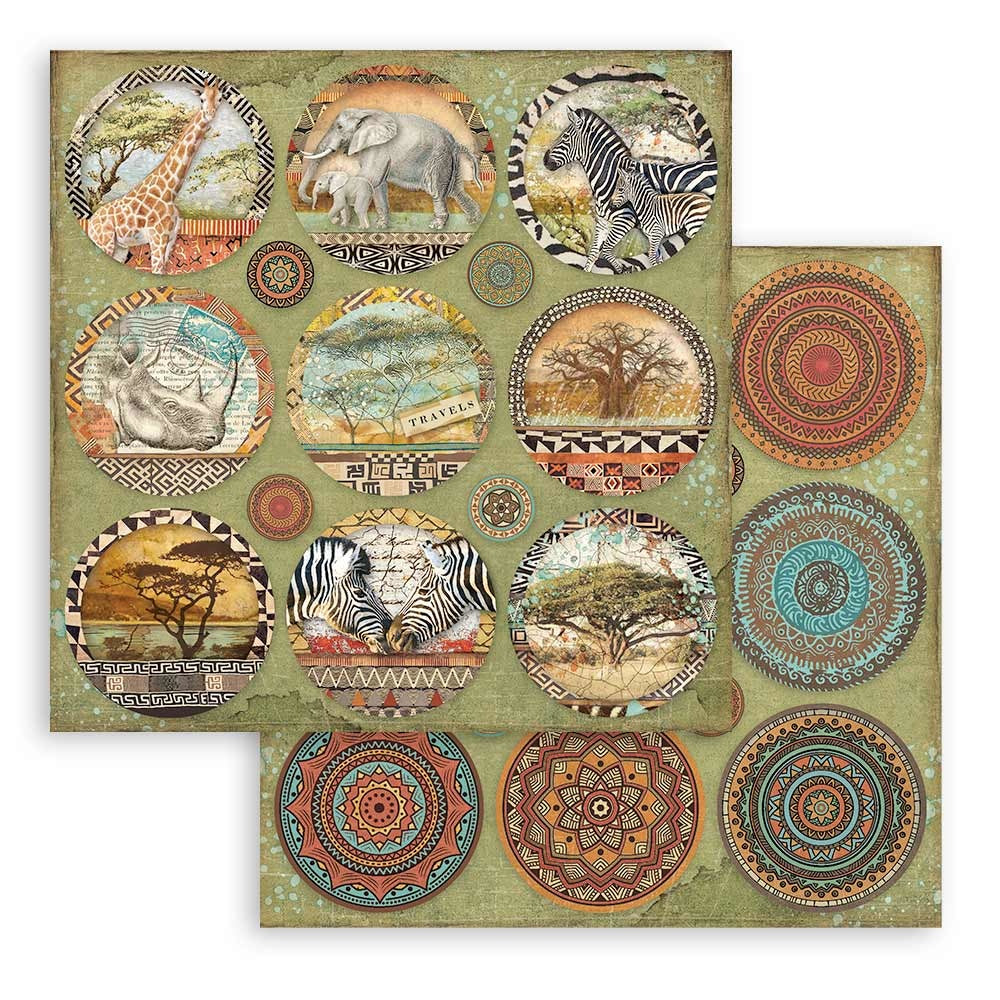 Stamperia Savana 6x6 Inch Paper Pack (SBBXS11)