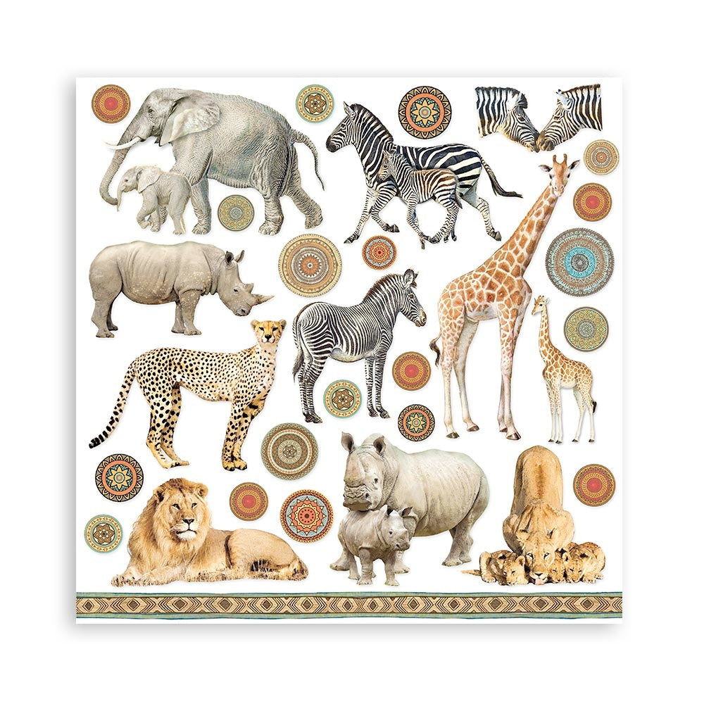 Stamperia Savana 8x8 Inch Paper Pack (SBBS57)