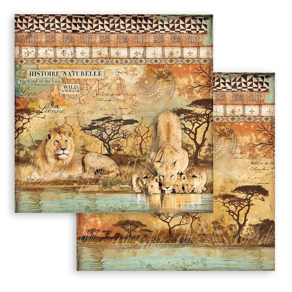 Stamperia Savana 8x8 Inch Paper Pack (SBBS57)