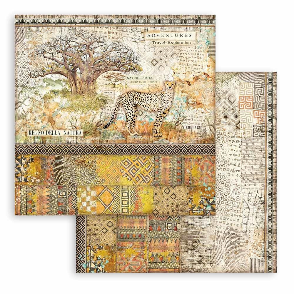 Stamperia Savana 8x8 Inch Paper Pack (SBBS57)