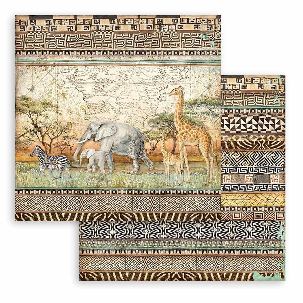Stamperia Savana 8x8 Inch Paper Pack (SBBS57)