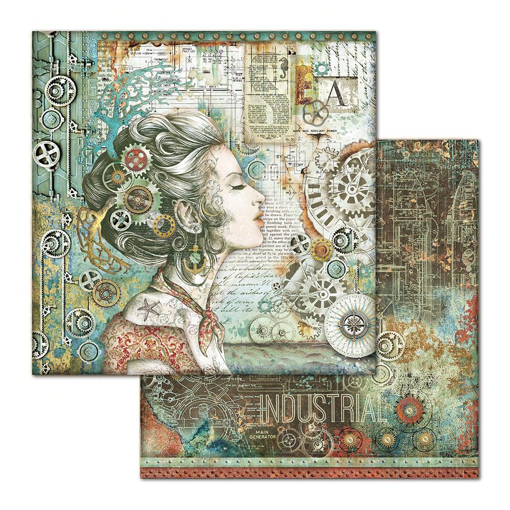 Stamperia Sea World 12x12 Inch Paper Pack (SBBL64) for Scrapbooking