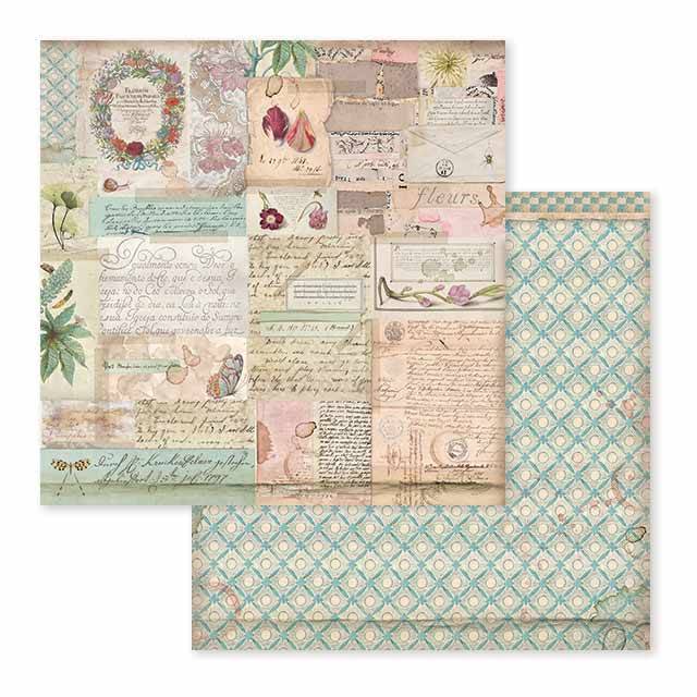 Stamperia Spring Botanic 12x12 Inch Paper Pack SBBL50 for Scrapbooking