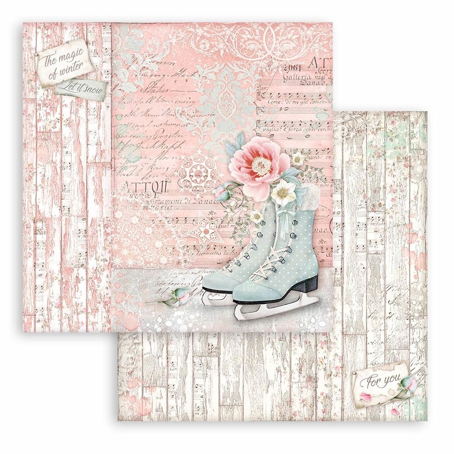 Stamperia Sweet Winter 12x12 Inch Paper Pack (SBBL122)