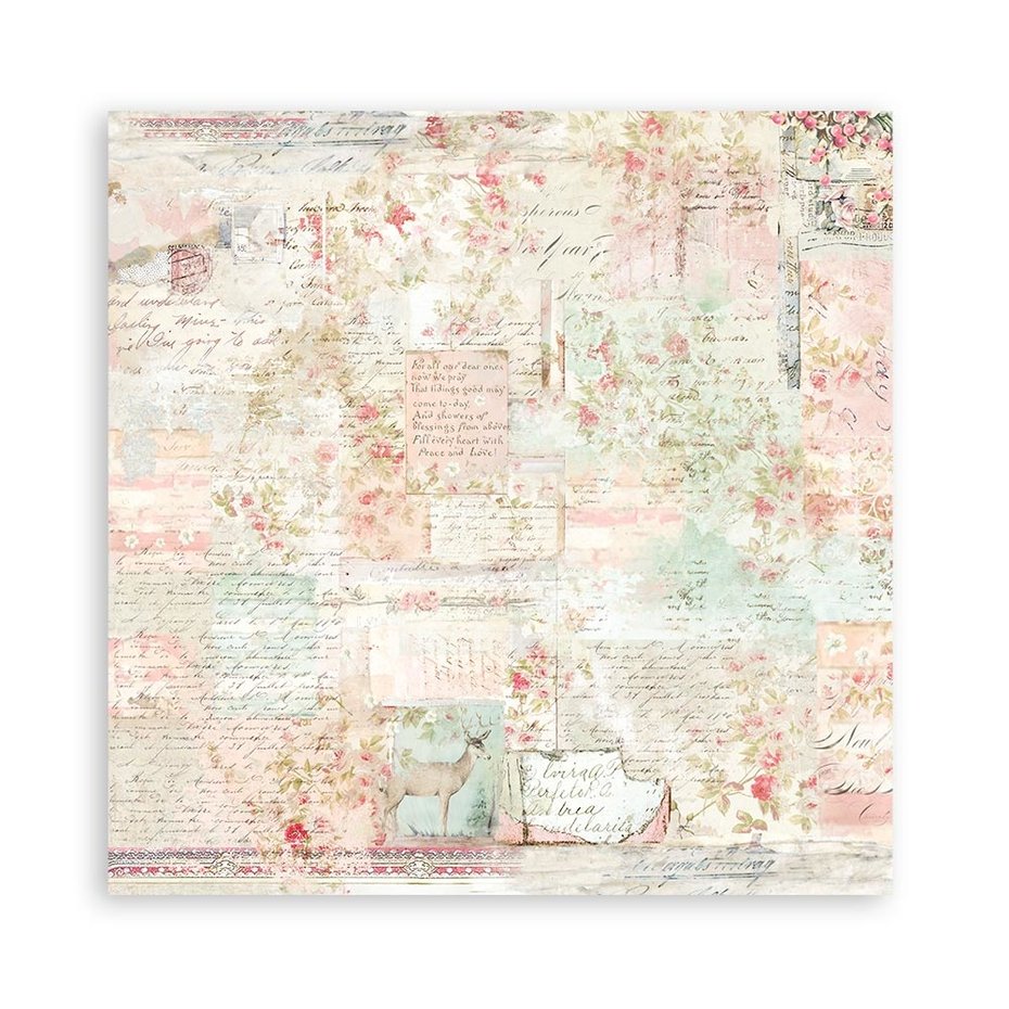 Stamperia Sweet Winter Backgrounds 8x8 Inch Paper Pack (SBBS72)