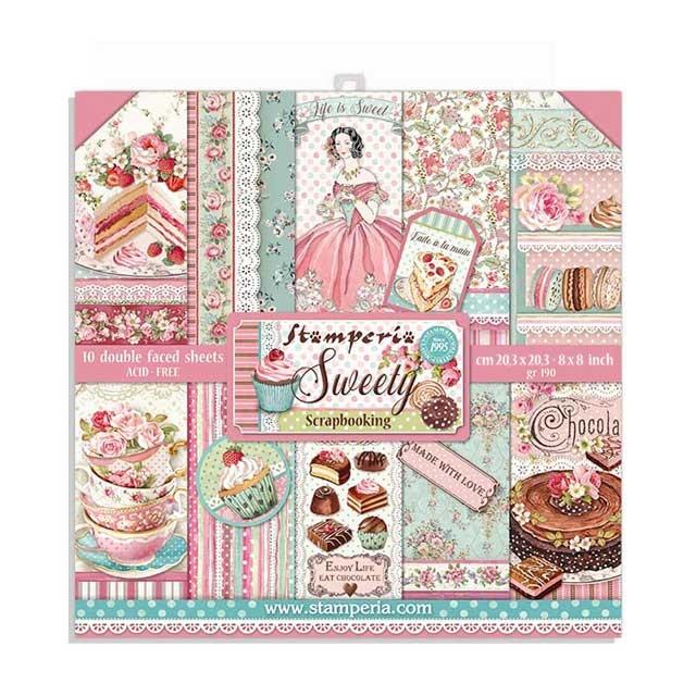 Stamperia Sweety 8x8 Inch Paper Pack (SBBS21)