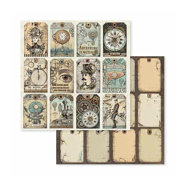 Stamperia Voyages Fantastiques 8x8 Inch Paper Pack (SBBS30)