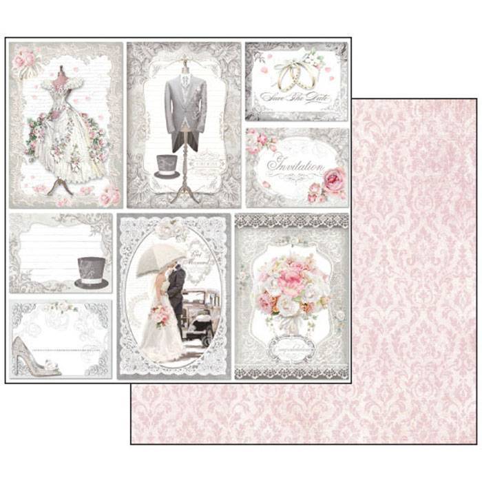 Stamperia Wedding 12x12 Inch Paper Pack SBBL18