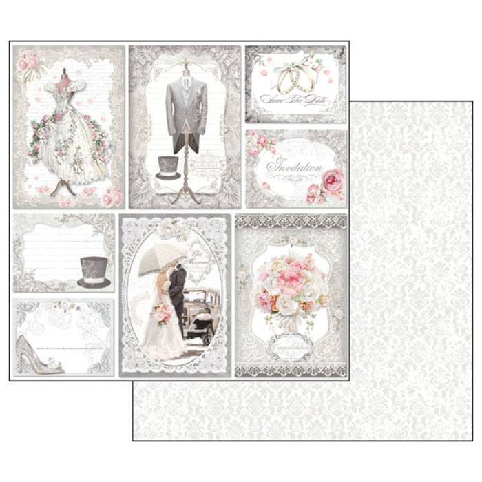 Stamperia Wedding 12x12 Inch Paper Pack SBBL18
