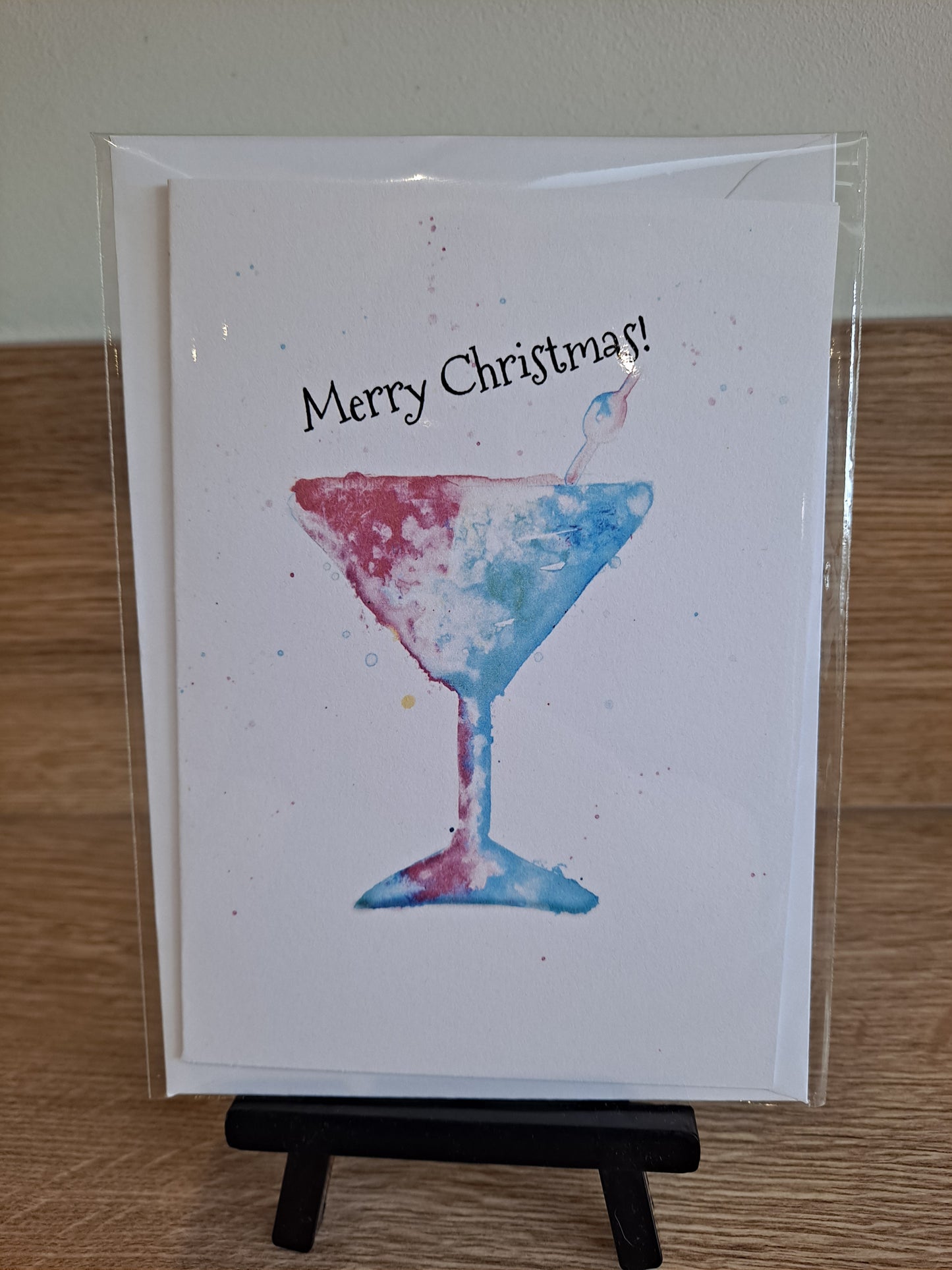 Christmas Cocktail 1 - Greetings Card by Hannah Hildebrand
