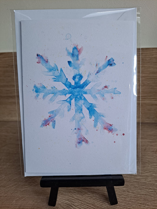 Snowflake - Greetings Card by Hannah Hildebrand