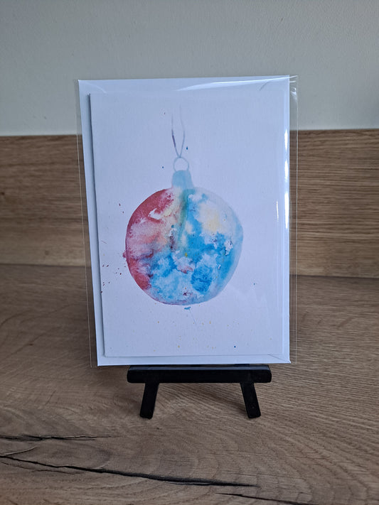 Bauble 1 - Greetings Card by Hannah Hildebrand