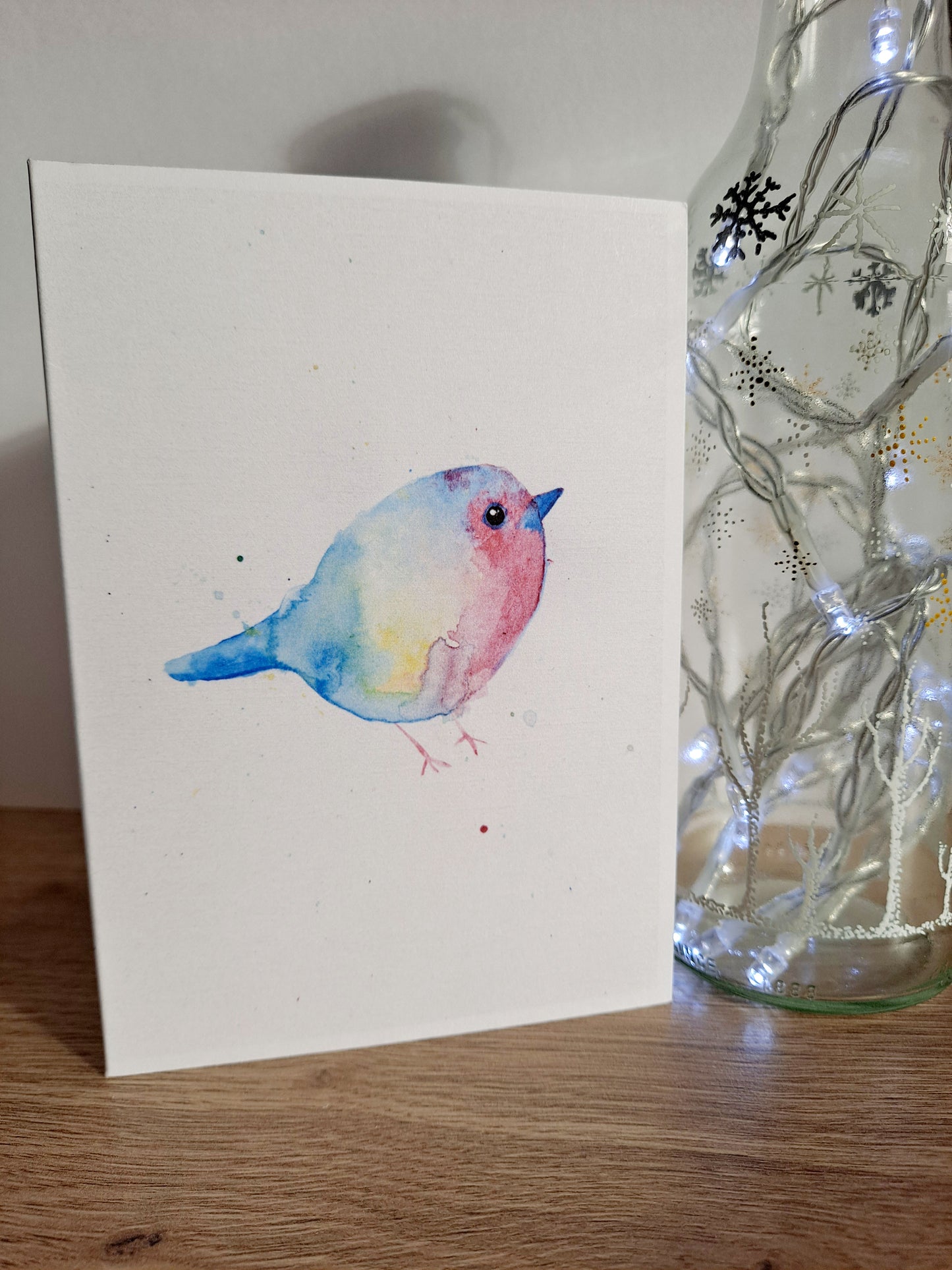 Robin 3 - Greetings Card by Hannah Hildebrand