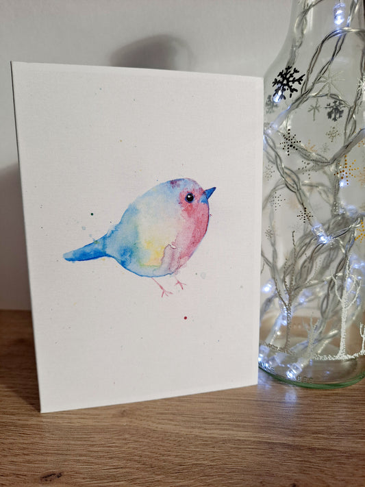 Robin 3 - Greetings Card by Hannah Hildebrand