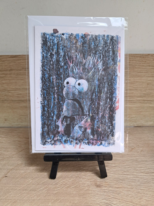 Puppet Scientist - Greetings Card by Hannah Hildebrand