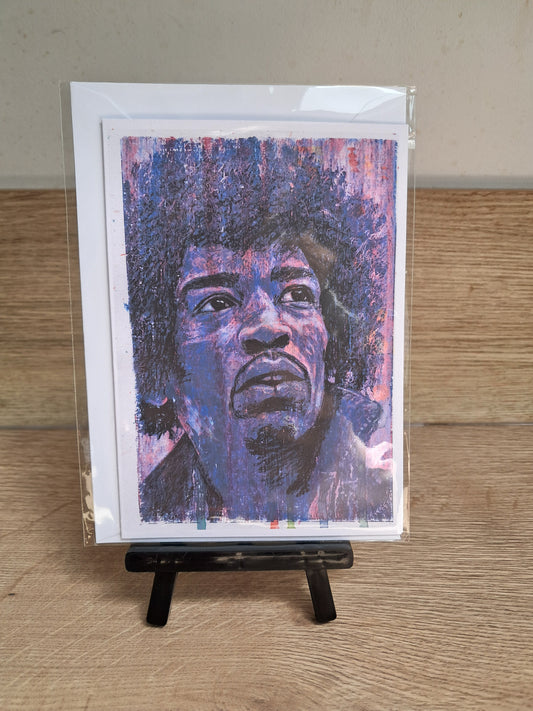 Jimi - Greetings Card by Hannah Hildebrand