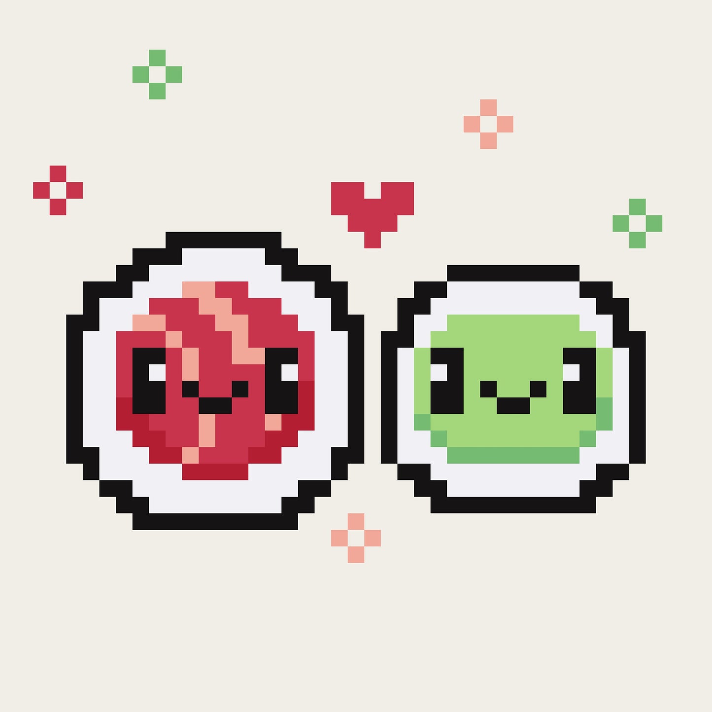 Cute Sushi free cross stitch pattern - Downloadable PDF suitable for beginners
