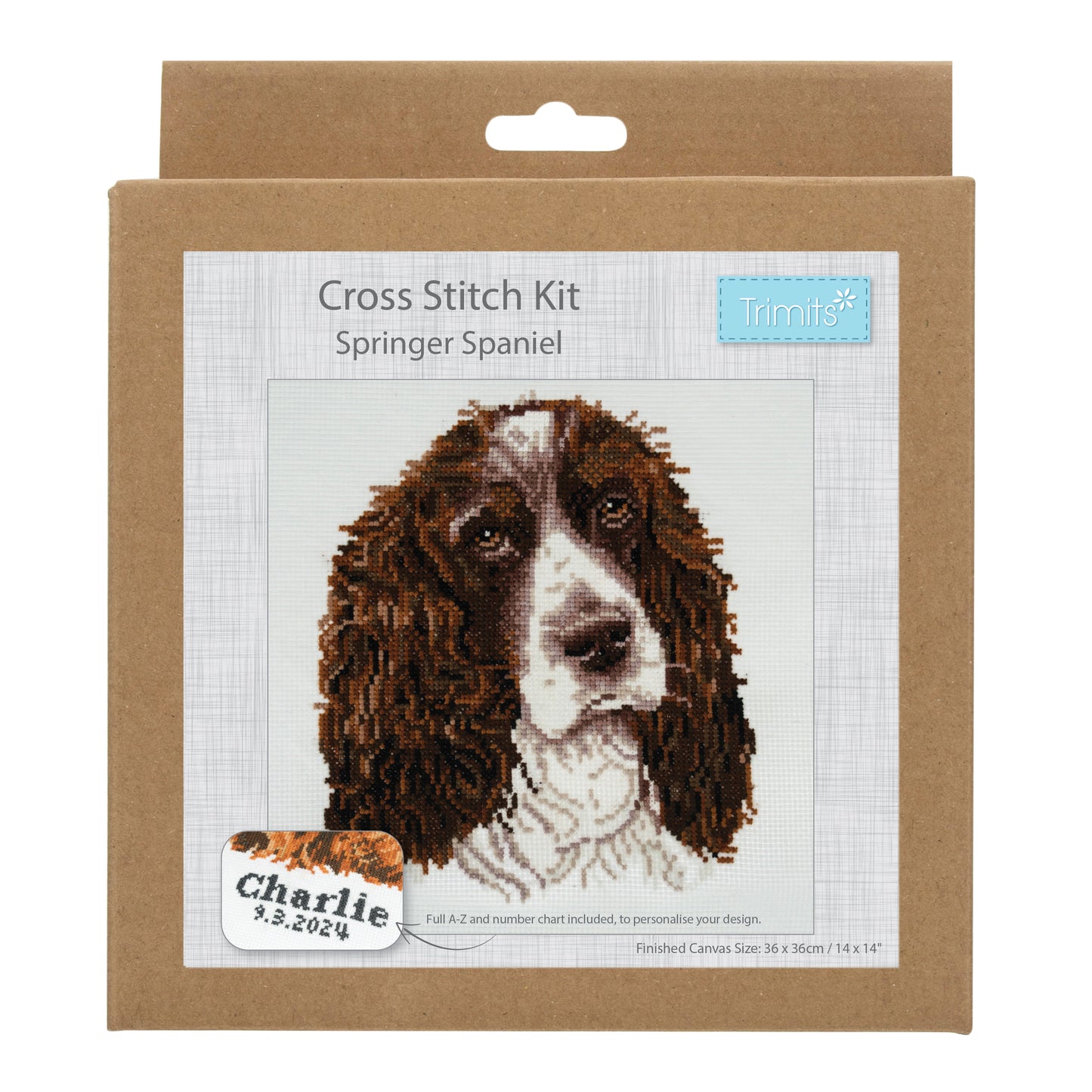 Springer Spaniel - Trimits Counted Cross Stitch Kit GCS105