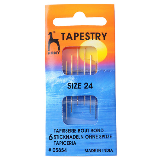 Pony Hand Sewing Needles - Tapestry - Gold Eye Size 24