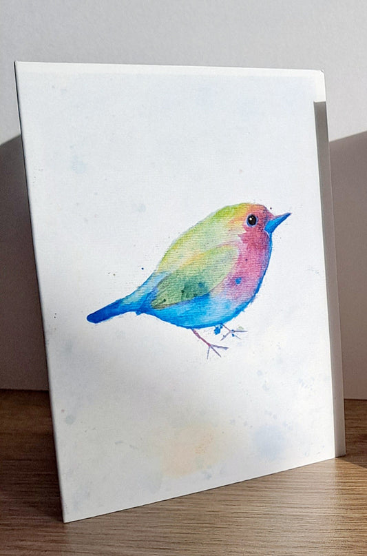 Robin 4 - Greetings Card by Hannah Hildebrand