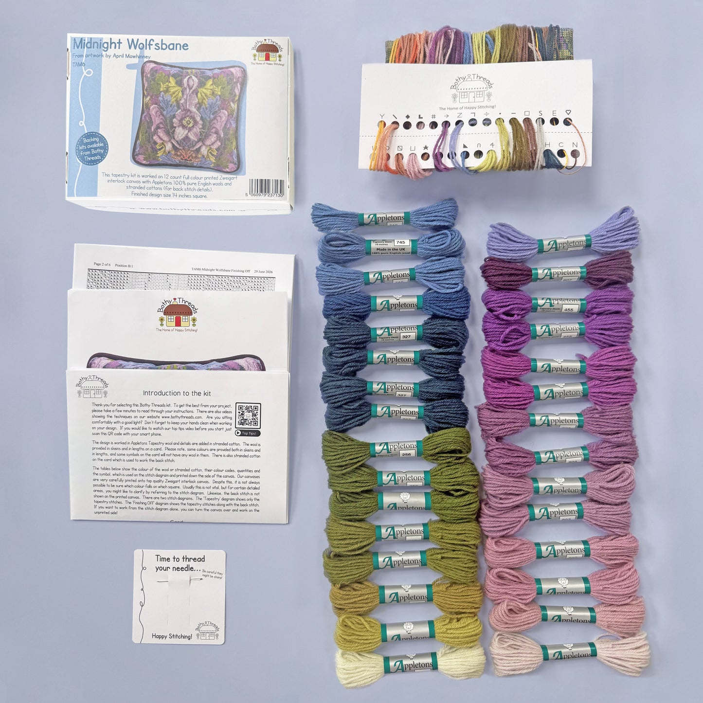 Midnight Wolfsbane Tapestry - Bothy Threads Kit TAM6