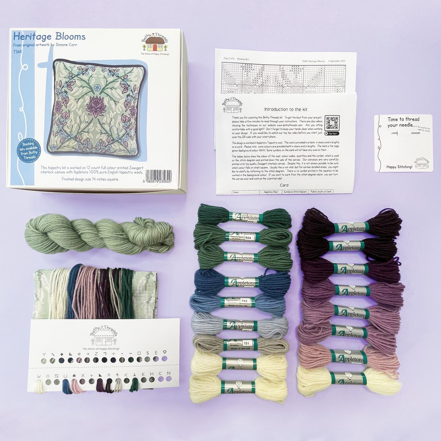 Heritage Blooms Tapestry - Bothy Threads Kit TSM1