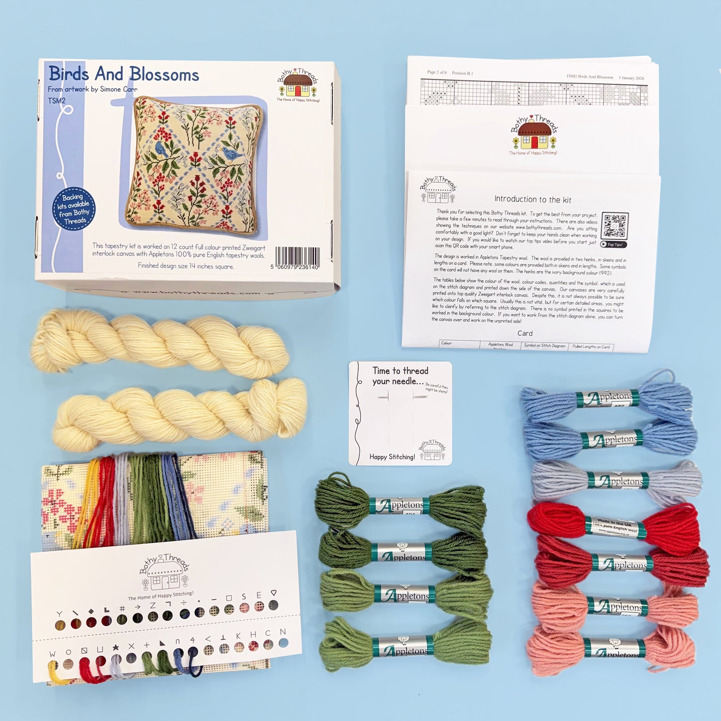 Birds and Blossoms - Bothy Threads Kit TSM2