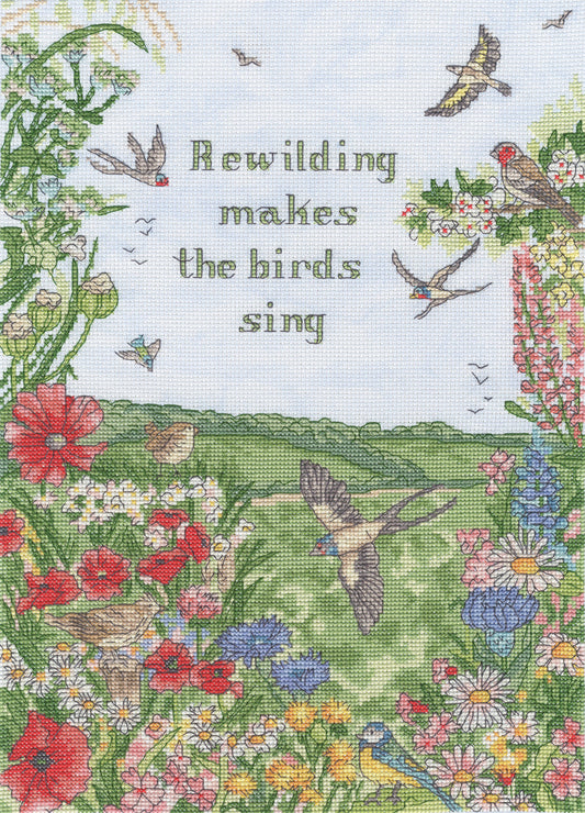Rewild And Sing - Bothy Threads Cross Stitch Kit XAL17