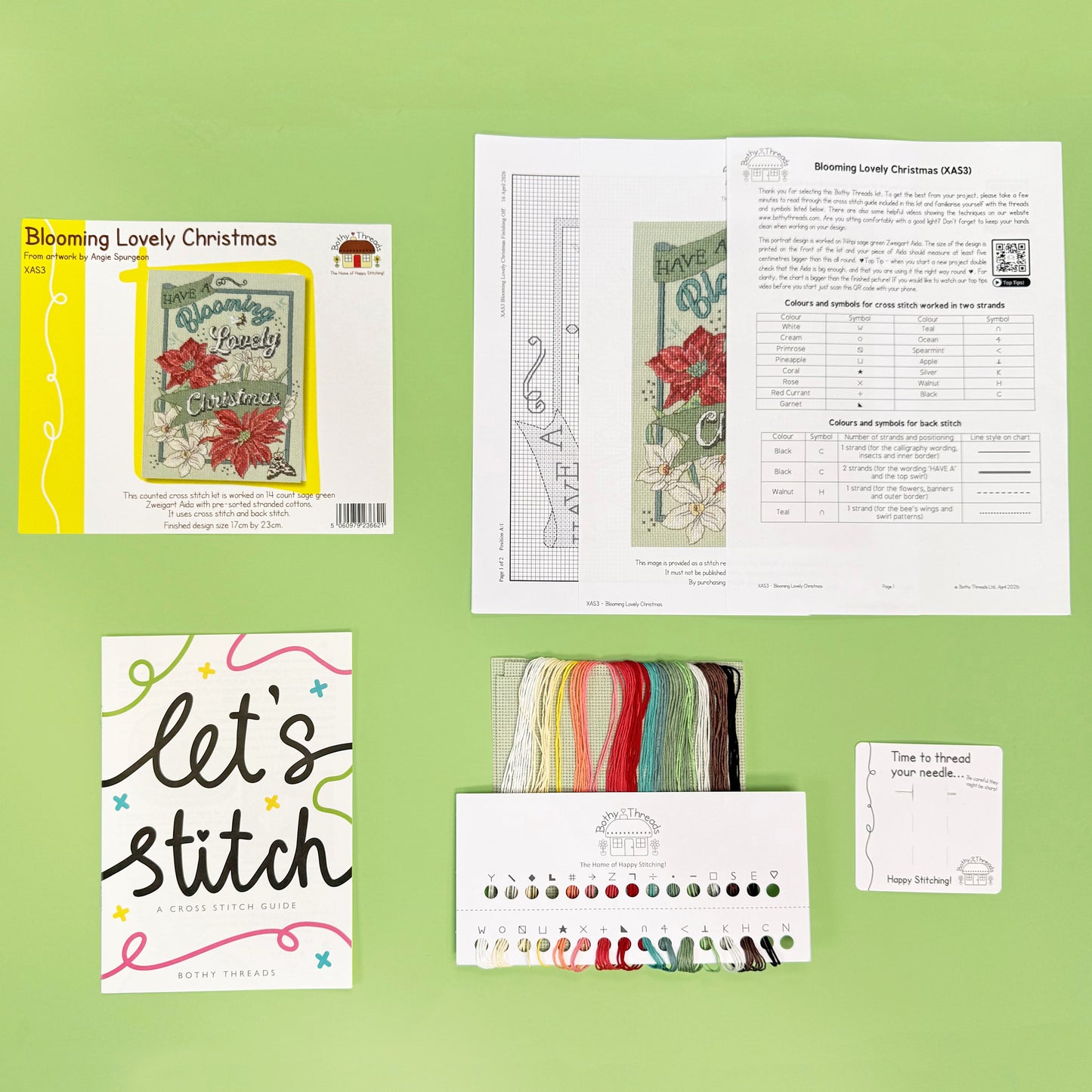Blooming Lovely Christmas - Bothy Threads Cross Stitch Kit XAS3