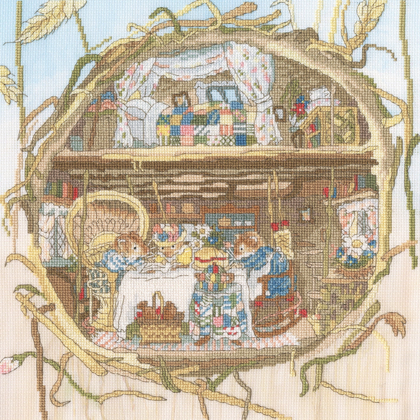 Tea With The Harvest Mice - Bothy Threads Cross Stitch Kit XBH1