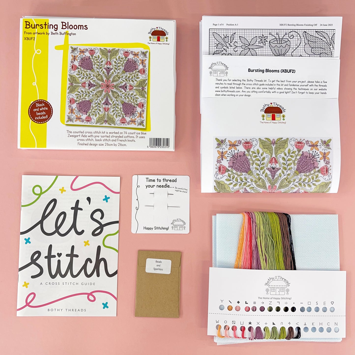 Bursting Blooms - Bothy Threads Cross Stitch Kit XBUF2