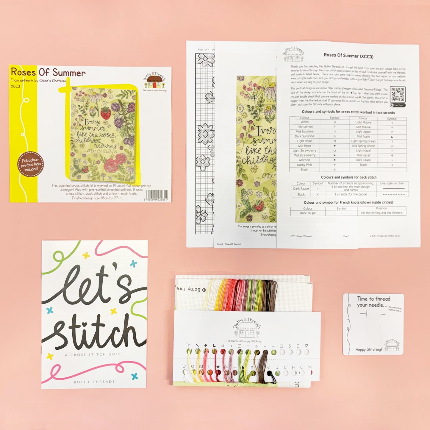 Roses Of Summer - Bothy Threads Cross Stitch Kit XCC3