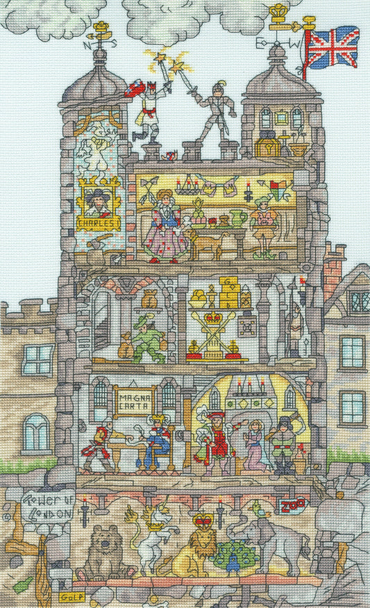 Cut Thru' Tower Of London - Bothy Threads Cross Stitch Kit XCT47