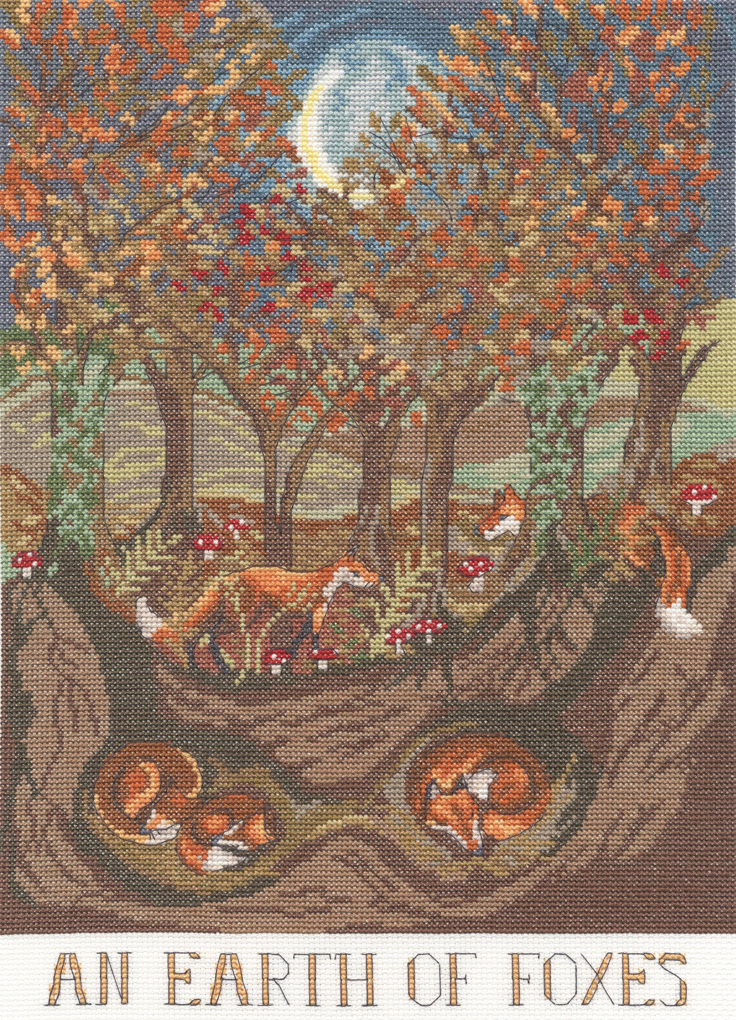 An Earth of Foxes - Bothy Threads Cross Stitch Kit XDD10