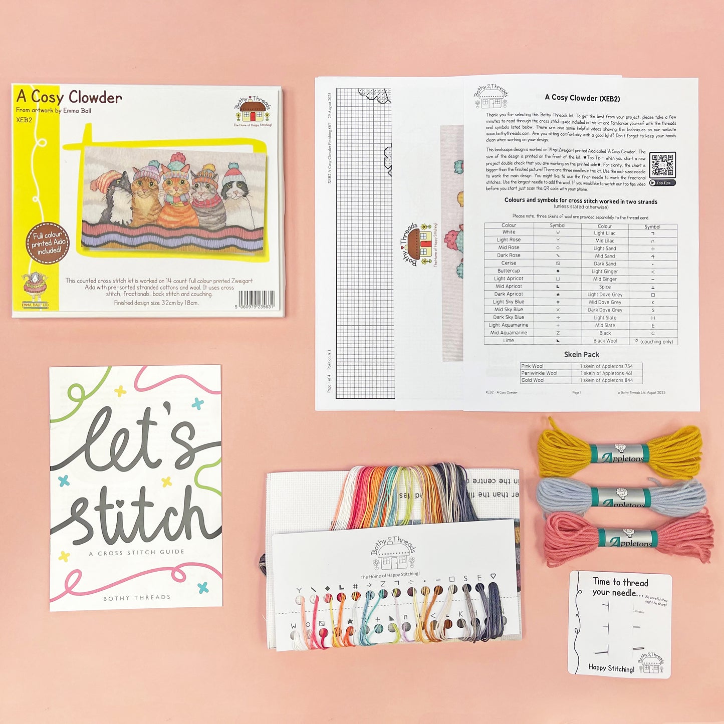 A Cosy Clowder - Bothy Threads Cross Stitch Kit XEB2