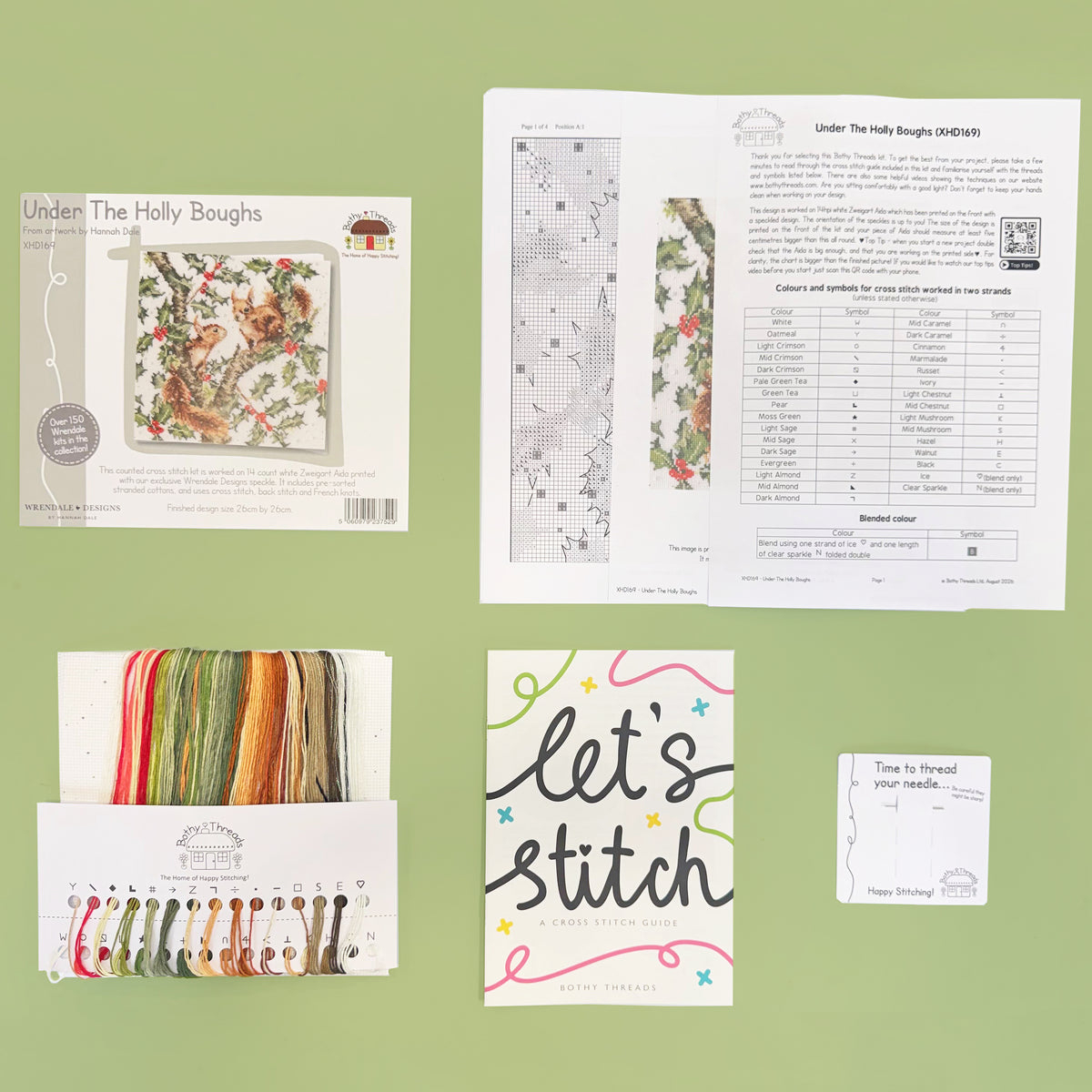Under The Holly Boughs - Bothy Threads Cross Stitch Kit XHD169
