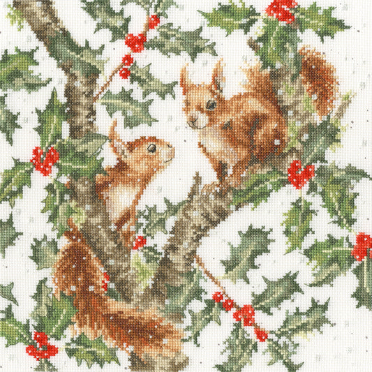 Under The Holly Boughs - Bothy Threads Cross Stitch Kit XHD169