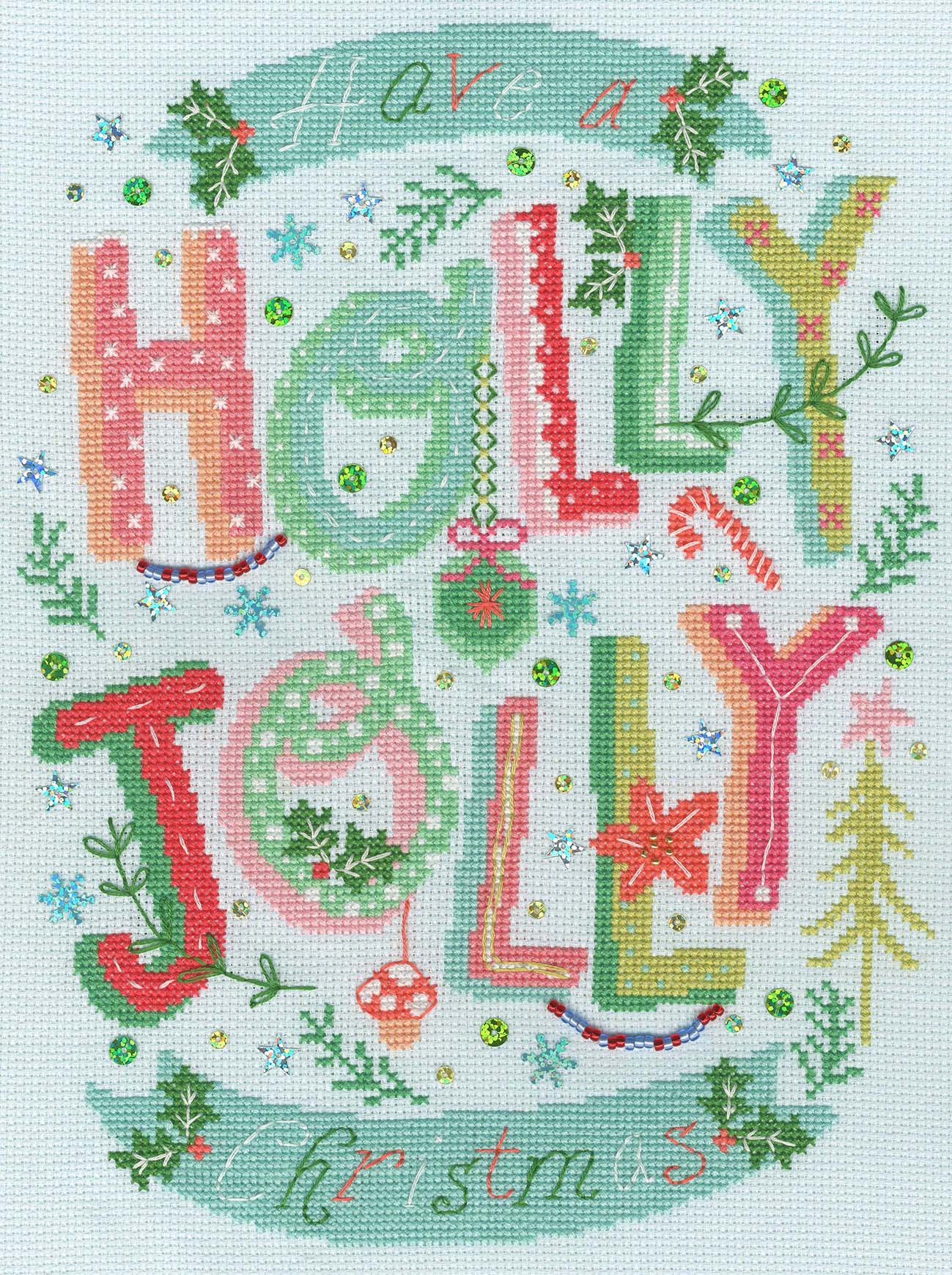 Holly Jolly Christmas - Bothy Threads Cross Stitch Kit XHY12