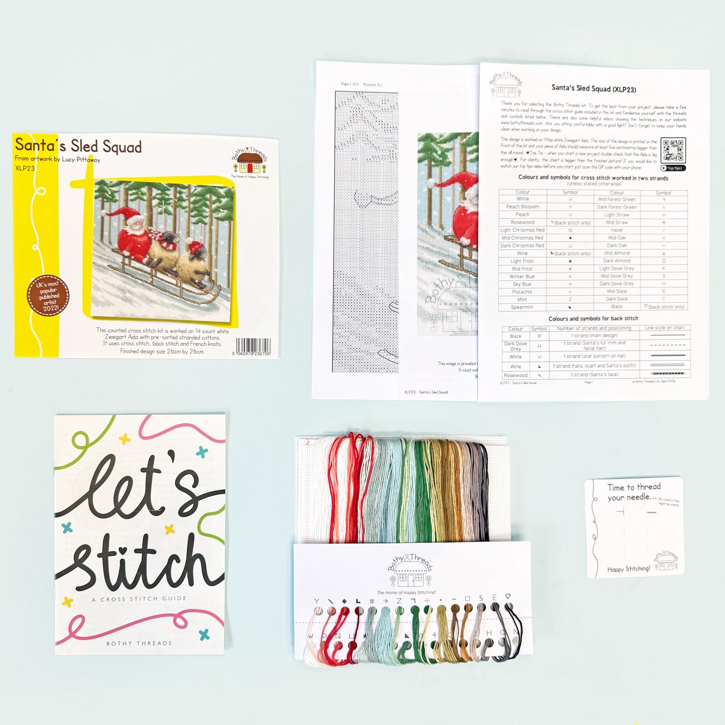 Santa's Sled Squad - Bothy Threads Cross Stitch Kit XLP23