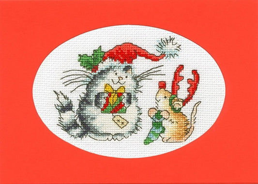 Christmas Card - Secret Santa - Bothy Threads Cross Stitch Kit XMAS65