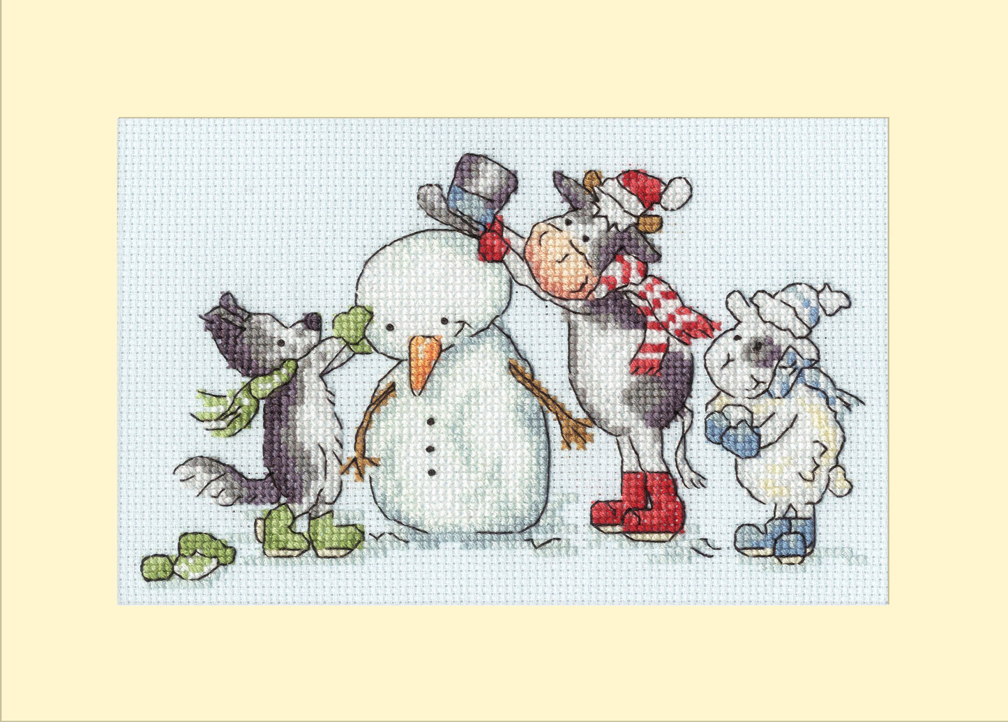 Christmas Card - Hat, Scarf, Gloves! - Bothy Threads Cross Stitch Kit XMAS77