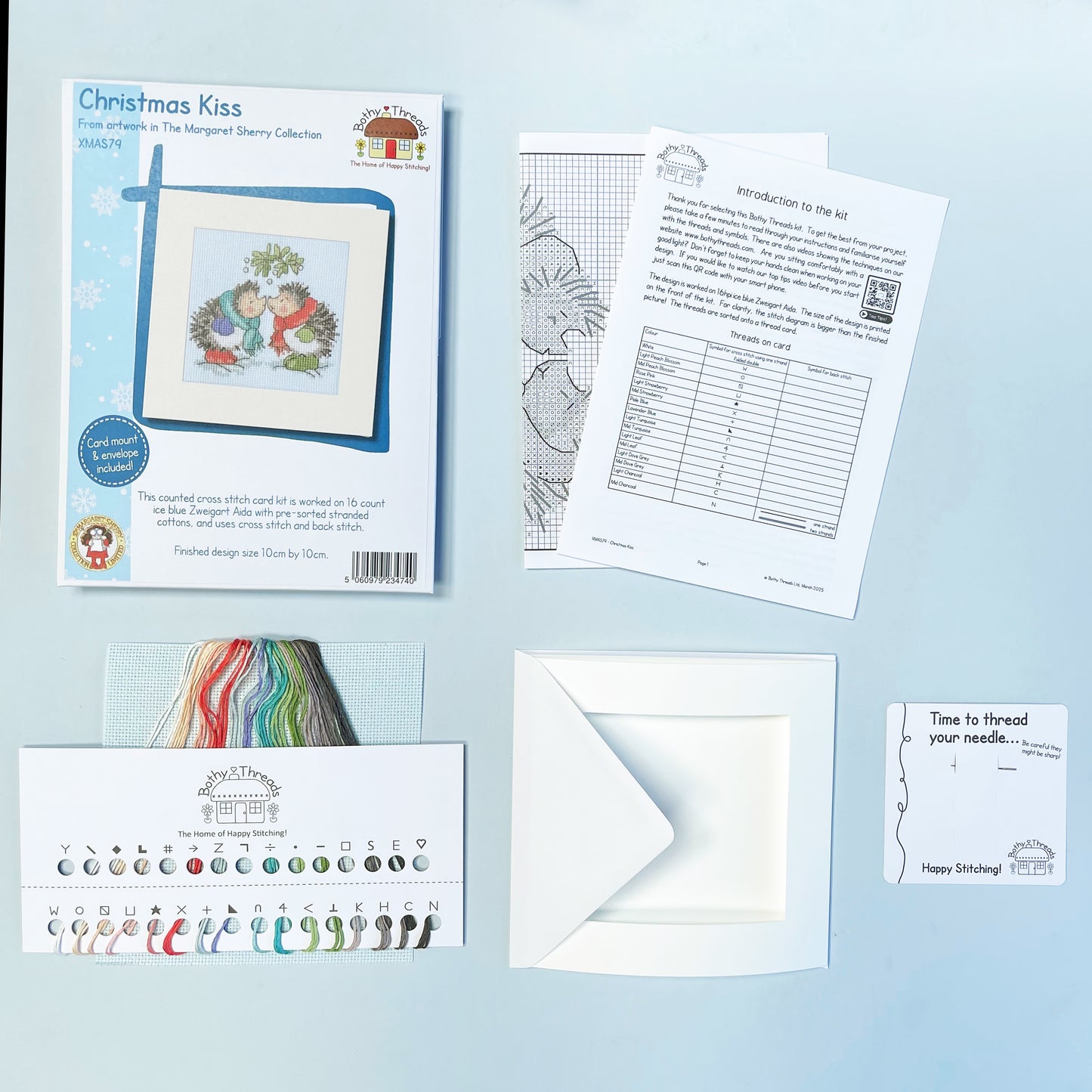 Christmas Card - Christmas Kiss - Bothy Threads Cross Stitch Kit XMAS79