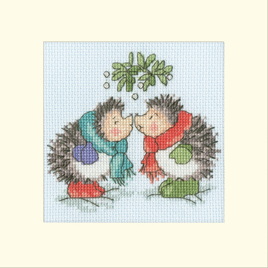 Christmas Card - Christmas Kiss - Bothy Threads Cross Stitch Kit XMAS79