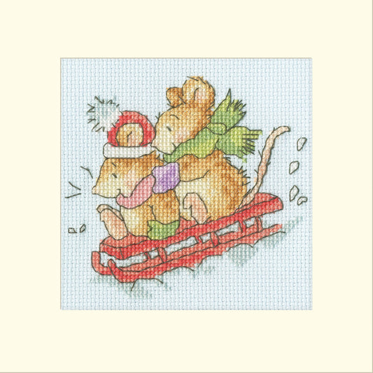 Christmas Card - Hold Tight - Bothy Threads Cross Stitch Kit XMAS80