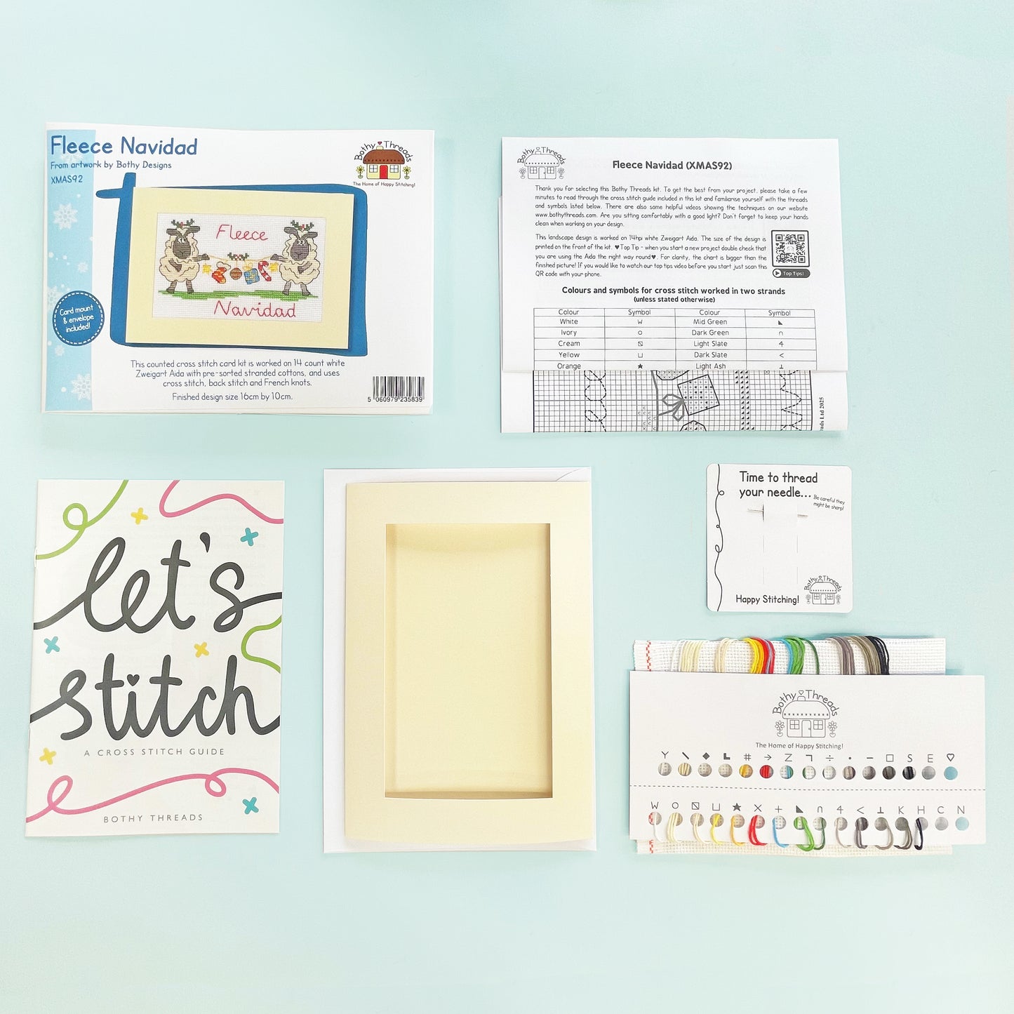 Christmas Card - Fleece Navidad - Bothy Threads Cross Stitch Kit XMAS92