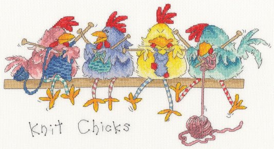 Knit Chicks - Bothy Threads Cross Stitch Kit XMS40