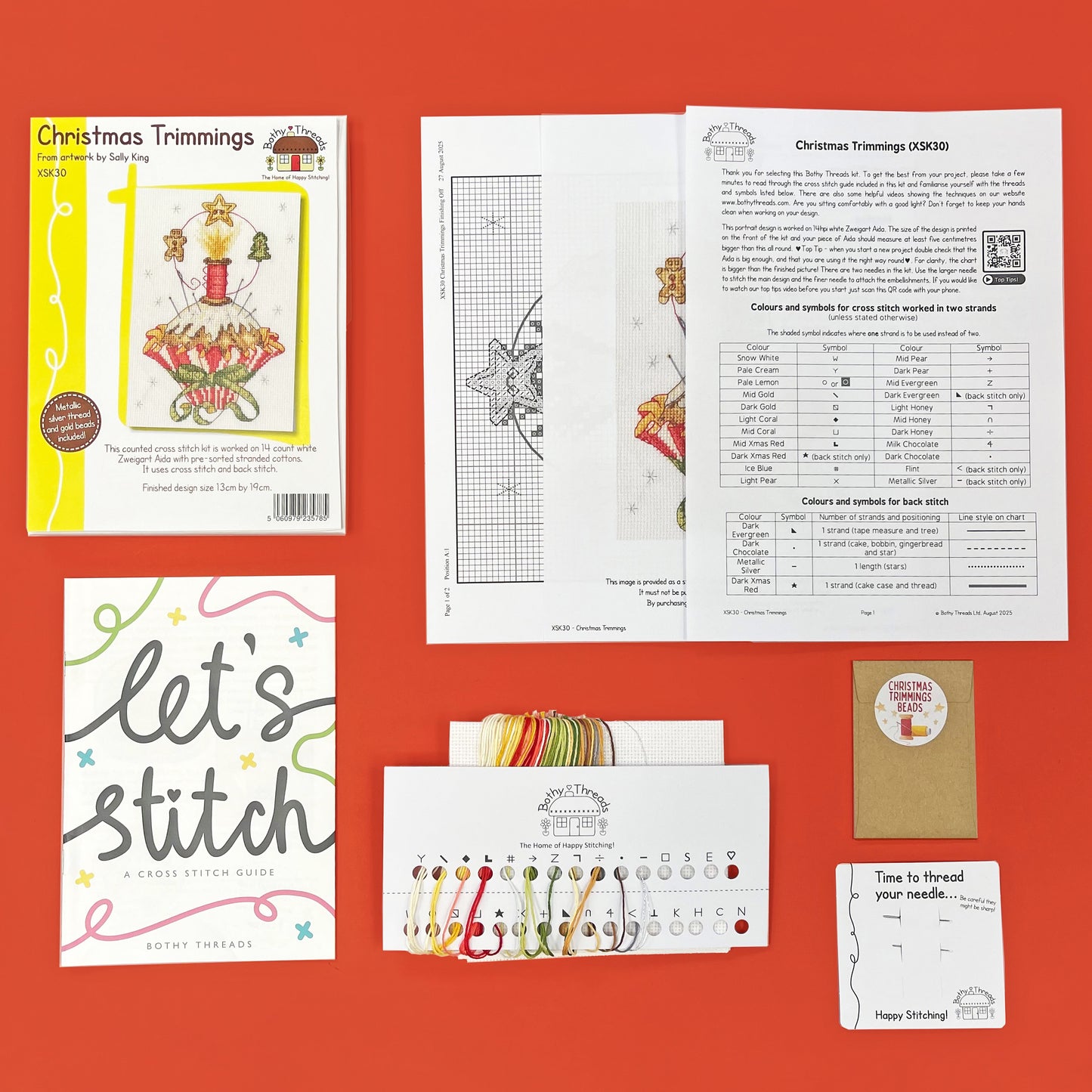 Christmas Trimmings - Bothy Threads Cross Stitch Kit XSK30