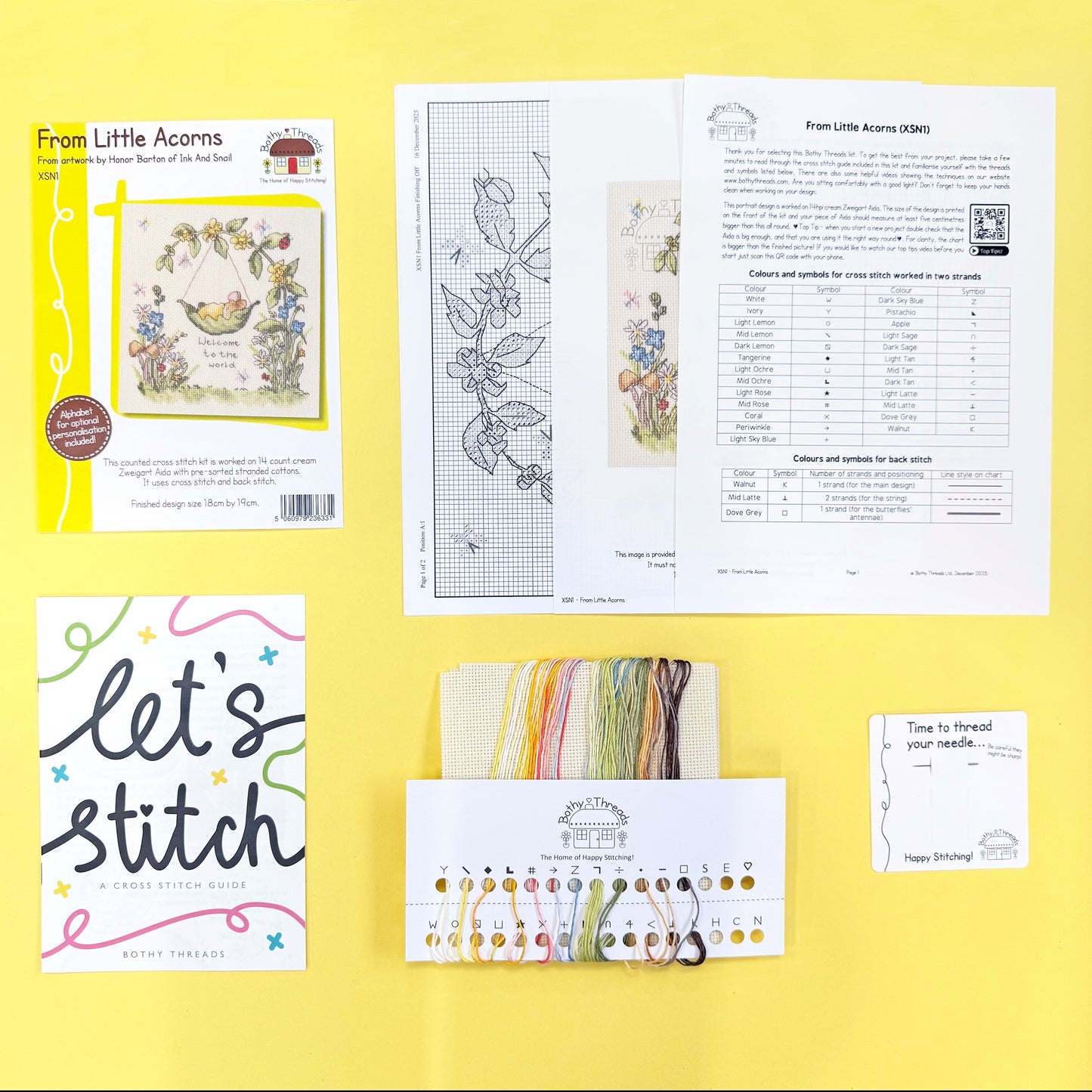 From Little Acorns - Bothy Threads Cross Stitch Kit XSN1