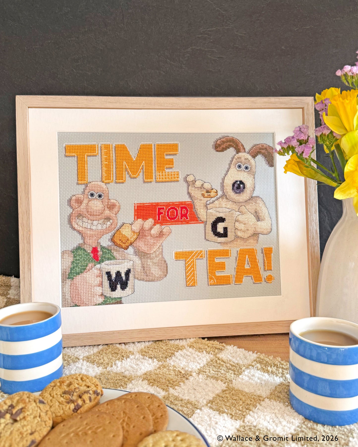 Time For Tea! - Wallace & Gromit - Bothy Threads Cross Stitch Kit XWG2
